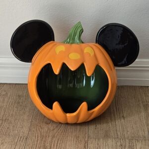 Disney Mickey Jack-o-lantern Halloween candy bowl